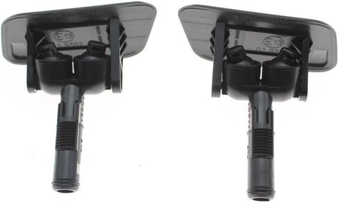 Front Headlight Lamp Washer Cylinder Spray Nozzle Cap Cover for Hyundai for Genesis ROHENS 2008 20019 2010 2011 98680-3M000(Black-Left) in Saudi Arabia