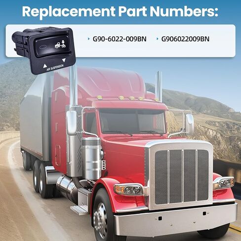 G90-6022-009BN Air Suspension Dump Valve/Rocker Switch Compatible with Peterbilt Replace G906022009BN in Saudi Arabia