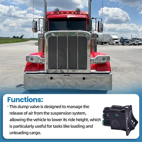 G90-6022-009BN Air Suspension Dump Valve/Rocker Switch Compatible with Peterbilt Replace G906022009BN in Saudi Arabia