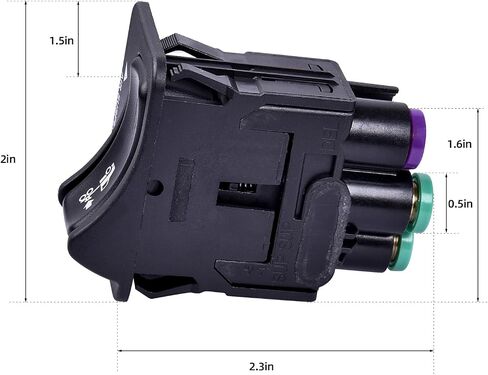 G90-6022-009BN Air Suspension Dump Valve/Rocker Switch Compatible with Peterbilt Replace G906022009BN in Saudi Arabia