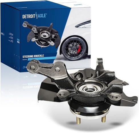 Detroit Axle - مقبل توجيه أمامي يمين لـ 06-11 Hyundai Accent ، Side Passenger Sweep Knuckle & Wheel Bearing Assembly 2006 2007 2008 2010 2011 2011 in Saudi Arabia