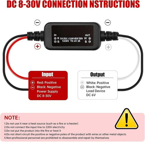 DC 12/24V to 9V Voltage Converter DC 11-30V to 9V 2.5A/3A 27W Voltage Transformer Step-Down Converter Buck Converter Module Power Supply Adapter for Robots, Motor, Automotive, LED Lighting & More in Kuwait