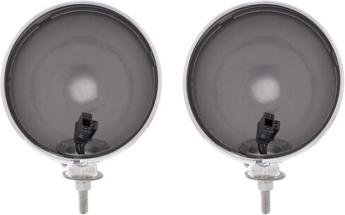 United Pacific A5022 7" Chrome Dietz Style Headlight Housing w/34222 Pigtail, Triple Chrome Plated, Housing ONLY – ONE Set (Pack of 2) in Saudi Arabia