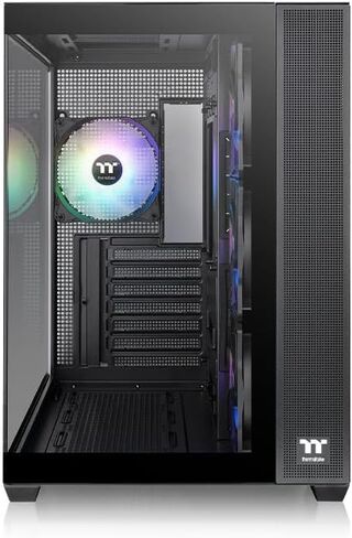 Thermaltake View 380 TG ARGB Mid Tower Chassis; 4x120mm ARGB Lite Fans Included; 360mm Radiator Support; 415mm GPU Clearance; Hidden Connector Support; Bubble Pink; CA-1Z2-00MAWN-00 in Saudi Arabia