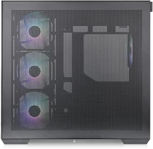 Thermaltake View 380 TG ARGB Mid Tower Chassis; 4x120mm ARGB Lite Fans Included; 360mm Radiator Support; 415mm GPU Clearance; Hidden Connector Support; Bubble Pink; CA-1Z2-00MAWN-00 in Saudi Arabia