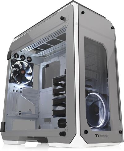 Thermaltake View 380 TG ARGB Mid Tower Chassis; 4x120mm ARGB Lite Fans Included; 360mm Radiator Support; 415mm GPU Clearance; Hidden Connector Support; Bubble Pink; CA-1Z2-00MAWN-00 in Saudi Arabia