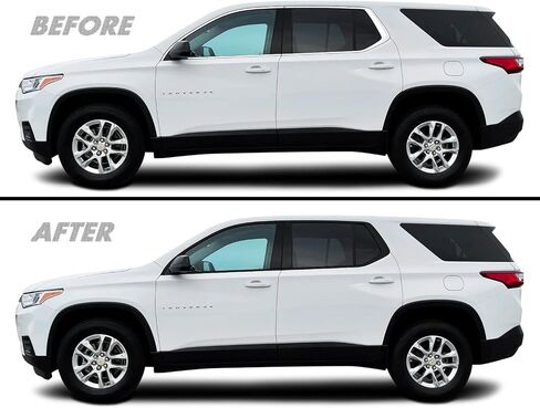 SlickMod Chrome Delete Blackout Vinyl Overlay for 20182022 Chevy Traverse Window Trim Gloss Black in Saudi Arabia