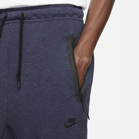 Nike Sportswear Tech Tech Fleece Open Pantspants (Obsidian Heather/Black ، FB8012-473) حجم صغير in Saudi Arabia