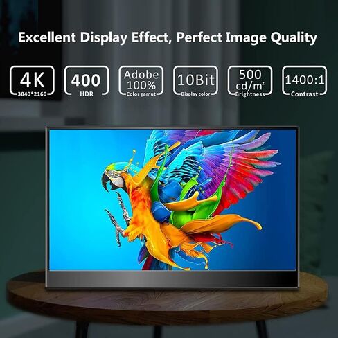 17.3 Inch 4K Touchscreen Portable Monitor, UHD 100% P3 Mobile Monitor Support MPP Stylus HDR IPS Eye Care Game Display USB C Mini HDMI for Xbox,PS4/5,Switch,Laptop,Mac in Saudi Arabia