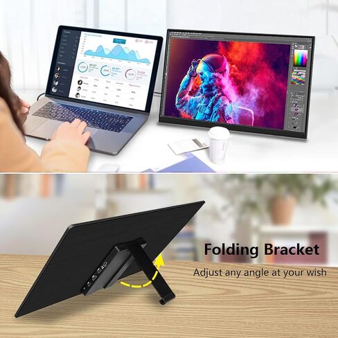 17.3 Inch 4K Touchscreen Portable Monitor, UHD 100% P3 Mobile Monitor Support MPP Stylus HDR IPS Eye Care Game Display USB C Mini HDMI for Xbox,PS4/5,Switch,Laptop,Mac in Saudi Arabia