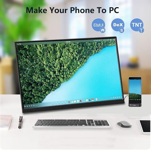 17.3 Inch 4K Touchscreen Portable Monitor, UHD 100% P3 Mobile Monitor Support MPP Stylus HDR IPS Eye Care Game Display USB C Mini HDMI for Xbox,PS4/5,Switch,Laptop,Mac in Saudi Arabia