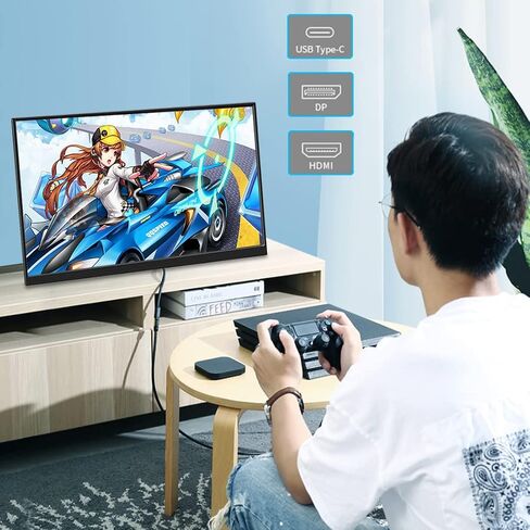 17.3 Inch 4K Touchscreen Portable Monitor, UHD 100% P3 Mobile Monitor Support MPP Stylus HDR IPS Eye Care Game Display USB C Mini HDMI for Xbox,PS4/5,Switch,Laptop,Mac in Saudi Arabia
