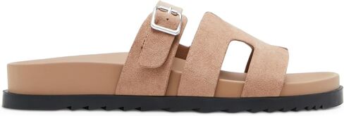 Madden Girl Women's Darlaa Slide Sandal, Taupe Fabric, 6 in Saudi Arabia