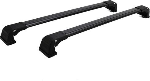 KUAFU Cross Bar Compatible with 2006-2017 Mazda 5 Roof Rack Cross Bars Cross w/Anti-Theft Locks Rail Rooftop Cargo Bag Luggage Carrier Powder Coated Black in Saudi Arabia