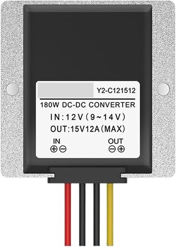 1pc 12v إلى 15 فولت وحدة تعزيز الطاقة 9-14V إلى 15 فولت محول الطاقة DC-DC (12V إلى 15V 15A_15V) in Saudi Arabia
