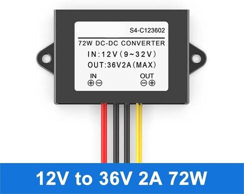 1pc 12V إلى 36V وحدة تعزيز الطاقة 9-32V إلى 36V محول الطاقة المحول DC-DC (الذهب) in Kuwait