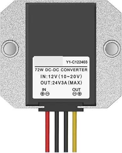 1pc 12v إلى 24 فولت وحدة الطاقة 12V إلى 24V Boost Converter 12V إلى 24 فولت منظم السيارات (وردي) in Kuwait