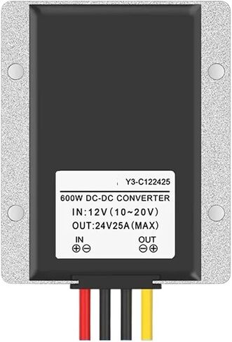 1pc 12v إلى 24 فولت وحدة الطاقة 12V إلى 24V Boost Converter 12V إلى 24 فولت منظم السيارات (وردي) in Kuwait