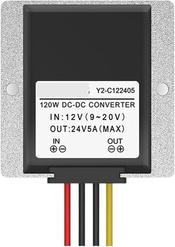 1pc 12v إلى 24 فولت وحدة الطاقة 12V إلى 24V Boost Converter 12V إلى 24 فولت منظم السيارات (وردي) in Kuwait