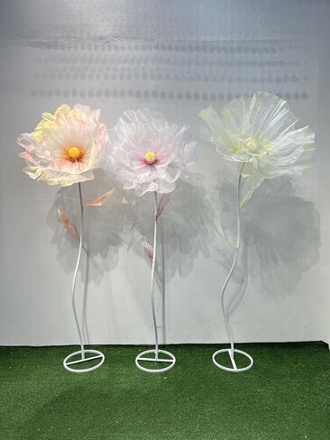 Giant Flower Decoration for Wedding Background, Party Decoration, Birthday Party, Photography Props, Shop Window Props, Banquet, Stage, Mall Display (Champagne) in Kuwait
