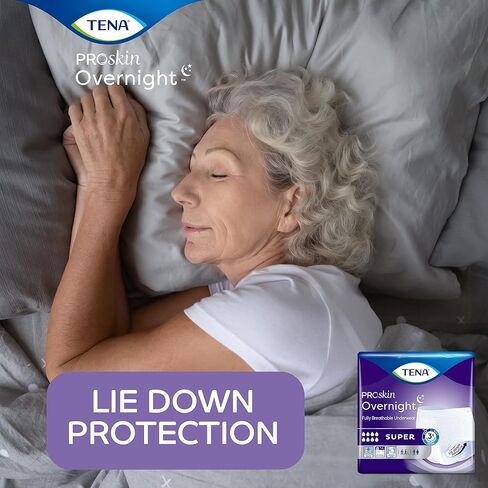 TENA ProSkin Overnight Super Protective Incontinence Underwear, Heavy Absorbency, Unisex, Large, 14 count in Saudi Arabia