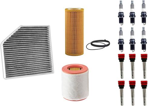 Ignition Coil & Air Cabin Filter Spark Plugs Replacement Parts For Audi A7 Quattro 2012-2015 3.0L in Saudi Arabia