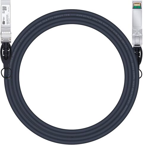 كابل SFP+، 10G SFP+ DAC، 7 متر (22.97 قدم)، كابل Twinax النحاسي السلبي المباشر لـ Cisco SFP-H10GB-CU7M، Ubiquiti UniFi UC-DAC-SFP+، TP-Link، Meraki، Mikrotik، Intel، Fortinet، Netgear، أزرق in Kuwait