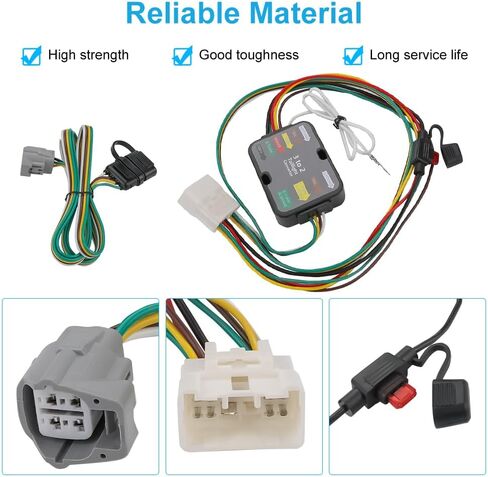 Waterwich 4-Pin Trailer Wiring Harness متوافق مع Toyota Highlander 2020-2024 بديل لـ 56480 Trailer Hitch Wiring Tarness لأضواء المقطورة in Saudi Arabia