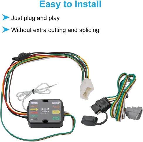 Waterwich 4-Pin Trailer Wiring Harness متوافق مع Toyota Highlander 2020-2024 بديل لـ 56480 Trailer Hitch Wiring Tarness لأضواء المقطورة in Saudi Arabia