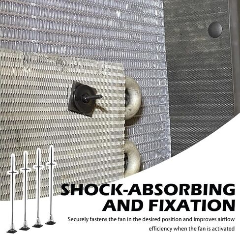 3set Radiator Fan zip incies مع اللقطات ، الينابيع ، وسادات الاهتزاز ، 60pcs مجموعة تثبيت المروحة الكهربائية لربط مراوح الإرسال ، وملحقات Zip Zip Zip Universal. in Saudi Arabia