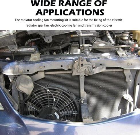 3set Radiator Fan zip incies مع اللقطات ، الينابيع ، وسادات الاهتزاز ، 60pcs مجموعة تثبيت المروحة الكهربائية لربط مراوح الإرسال ، وملحقات Zip Zip Zip Universal. in Saudi Arabia