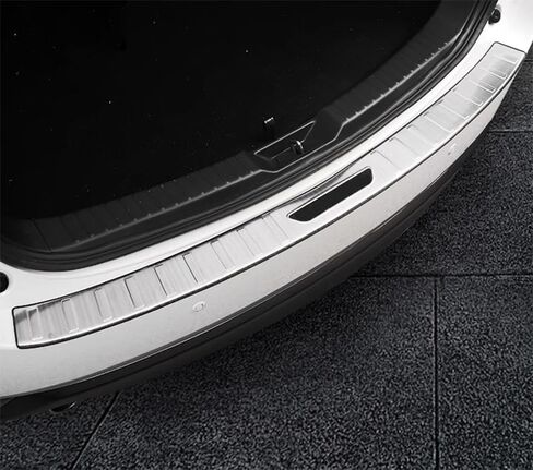 أجزاء تلقائية تناسب مازدا CX-5 CX5 2025 2024 2023-2017REAR خارج تغطية غطاء صحن العتبة المصد (التيتانيوم الأسود) 304 الفولاذ المقاوم للصدأ 1pc in Kuwait