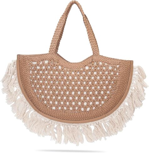 Frye Ella Tassel Tote, Beige in Saudi Arabia