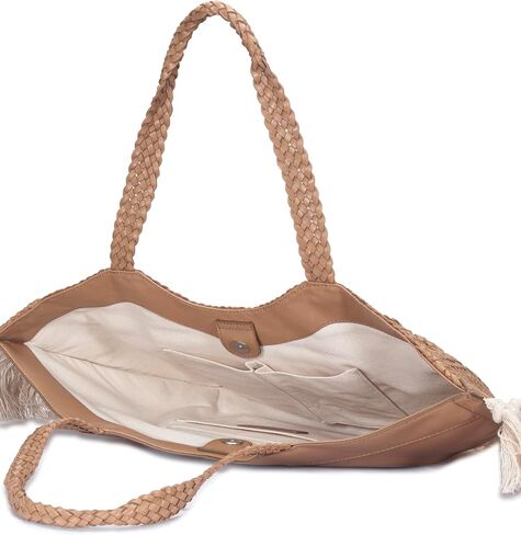 Frye Ella Tassel Tote, Beige in Saudi Arabia