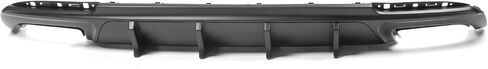 IKON MOTORSPORTS, Rear Bumper Diffuser Lip Compatible with 2015-2023 Chrysler 300, Matte Black PP IKON V2 Style Rear Lower Lip Shark Fins Splitter Part 2pcs, 2016 2017 2018 2019 2020 2021 in Saudi Arabia
