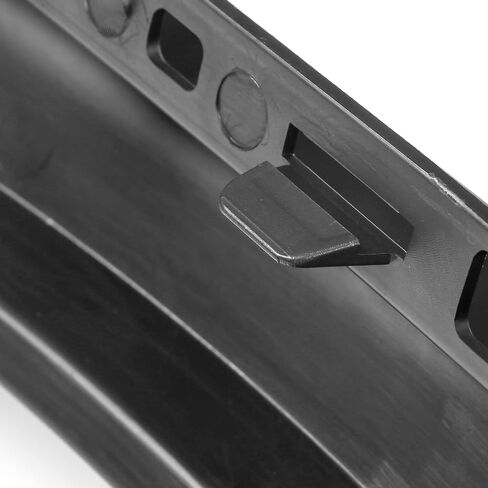 IKON MOTORSPORTS, Rear Bumper Diffuser Lip Compatible with 2015-2023 Chrysler 300, Matte Black PP IKON V2 Style Rear Lower Lip Shark Fins Splitter Part 2pcs, 2016 2017 2018 2019 2020 2021 in Saudi Arabia