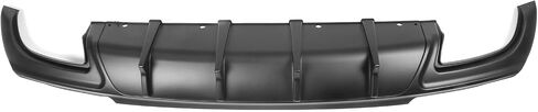 IKON MOTORSPORTS, Rear Bumper Diffuser Lip Compatible with 2015-2023 Chrysler 300, Matte Black PP IKON V2 Style Rear Lower Lip Shark Fins Splitter Part 2pcs, 2016 2017 2018 2019 2020 2021 in Saudi Arabia