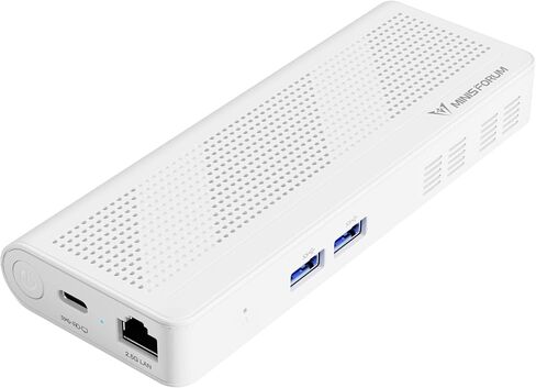 MINISFORUM S100 Mini PC Stick، Intel 12th Gen Alder Lake- N100، ذاكرة الوصول العشوائي LPDDR5 بسعة 8 جيجابايت، UFS2.1 128 جيجابايت، شاشة مزدوجة 4K، إيثرنت 2.5 جيجا، دعم PoE، 2xUSB A، 1 x USB-C، كمبيوتر شخصي للأعمال لحل اللافتات in Saudi Arabia