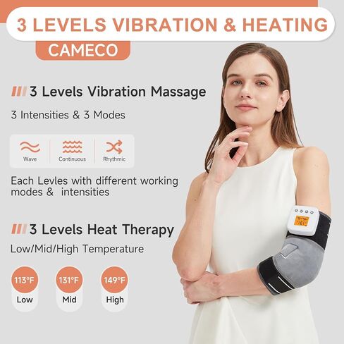 CAMECO Electric Heating Pads for Knee Pain Relief, Super Soft Heated Knee Warmers for Arms, Elbows, Legs Arthritis, Wearable Heat Therapy Wrap for Women Men, Auto Shut Off, 86-158℉, 2 Packs in Saudi Arabia