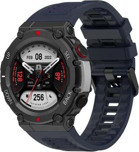 Lijinlan Compatible with Amazfit T-Rex 2 Watch Band Women Men, Replacement Soft Silicone Watch Bracelet Strap for Amazfit Trex 2 Smartwatch Accessory in Kuwait