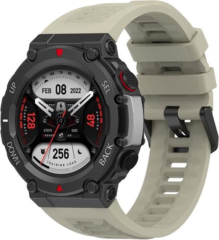 Lijinlan Compatible with Amazfit T-Rex 2 Watch Band Women Men, Replacement Soft Silicone Watch Bracelet Strap for Amazfit Trex 2 Smartwatch Accessory in Kuwait