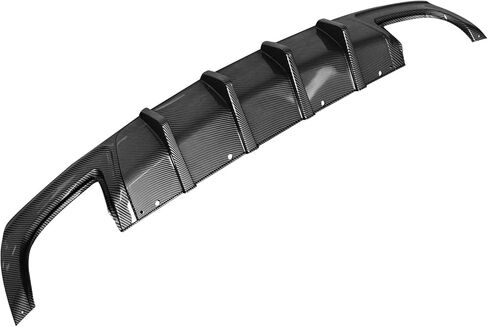 Ikon Motorsports ، الشفاه الخلفية الناشئة المتوافقة مع 2015-2023 Chrysler 300 ، Matte Black Pp Ikon V2 Style Lear Lip Shark Fins Part 2pcs ، 2016 2017 2018 2019 2020 2021 in Kuwait