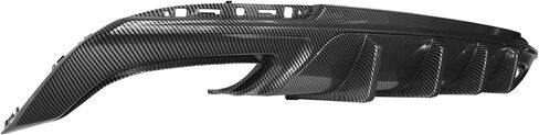 Ikon Motorsports ، الشفاه الخلفية الناشئة المتوافقة مع 2015-2023 Chrysler 300 ، Matte Black Pp Ikon V2 Style Lear Lip Shark Fins Part 2pcs ، 2016 2017 2018 2019 2020 2021 in Kuwait