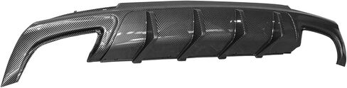 Ikon Motorsports ، الشفاه الخلفية الناشئة المتوافقة مع 2015-2023 Chrysler 300 ، Matte Black Pp Ikon V2 Style Lear Lip Shark Fins Part 2pcs ، 2016 2017 2018 2019 2020 2021 in Kuwait