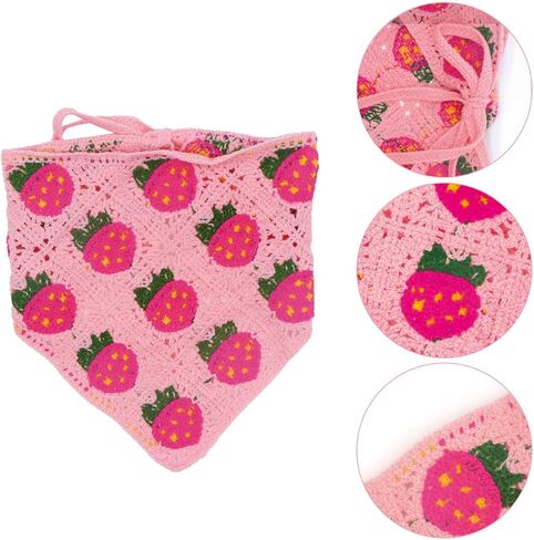 6pcs الزهور الكروشيه الشعر bandanas boho floral crochet head head bandana bandana hollow hawlars head bandanas for women girl in Saudi Arabia