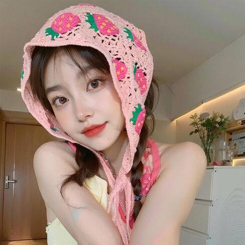 6pcs الزهور الكروشيه الشعر bandanas boho floral crochet head head bandana bandana hollow hawlars head bandanas for women girl in Saudi Arabia