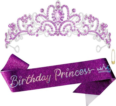 تاج عيد الميلاد و SASH مجموعة عيد ميلاد الفتيات الأحمر الأميرة تيارا كوين تيجان كريستال تيارا النساء راينستون تيارا عيد ميلاد عقال عيد ميلاد سعيد حفلة تأثيري in Saudi Arabia