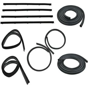 Door & Window Run Channel Seals Weatherstrip Set Kit لـ Ramcharger 1974-1977 D/W Truck in Kuwait