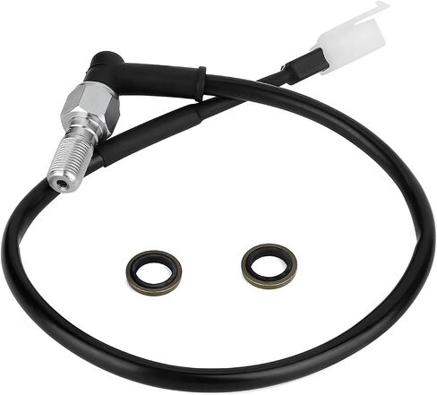 Brake Light Switch for Motorcycle, M10×1.25mm Rear Brake Stop Light Switch with Cables, Hydraulic Pressure Pedal Lamp Switches for Scooter ATV Dirt Pit Bike Motorcycle (Curved) in Saudi Arabia