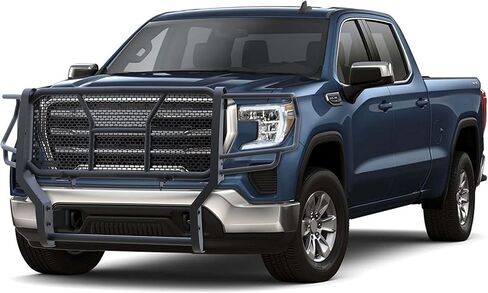 Black Horse RUGGED Heavy Duty Grille Brush Bumper Guard Modular Black Compatible with 2020-2023 GMC Sierra 2500 HD|2020-2023 GMC Sierra 3500 HD-RU-GMSI20-B in Saudi Arabia